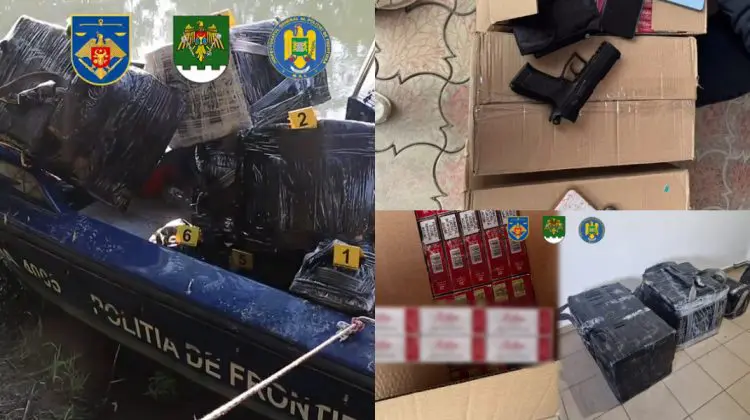 Lovitură pentru contrabandiști: Peste 8.000 de pachete de țigări ridicate de autorități și 4 membri reținuți