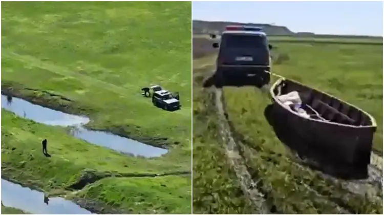 Au pescuit ilegal și au încercat să scape de probe. Doi bărbați, prinși după ce au ascuns peștele și au fugit cu ATV-ul