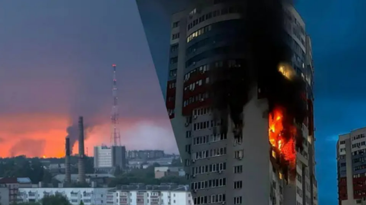 VIDEO Trei morți după un atac cu drone în Rusia: o rafinărie Rosneft a fost cuprinsă de flăcări