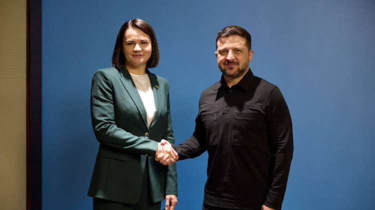 VIDEO Întrevedere între Zelenski și lidera opoziției din Belarus: despre ce au discutat oficialii