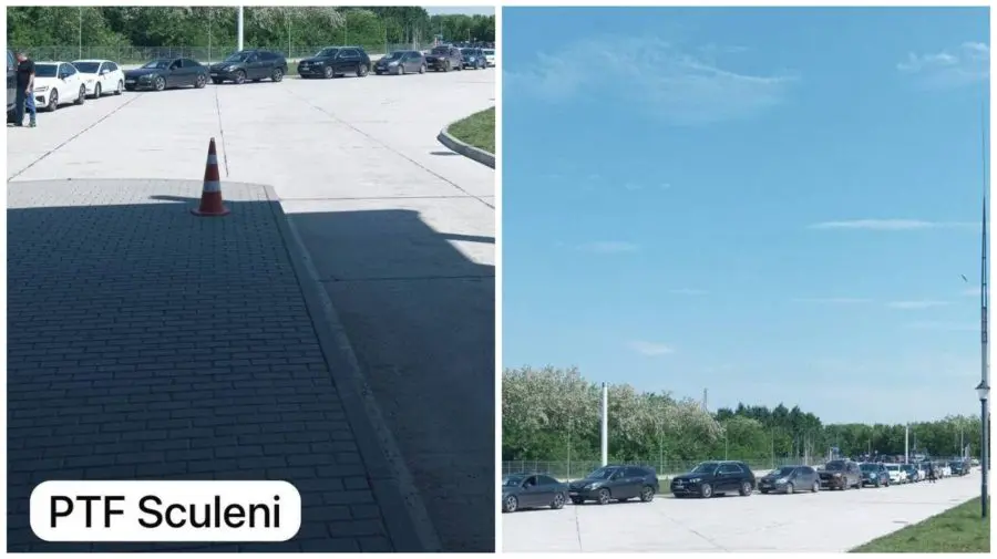 Trafic intens la punctul de trecere a frontierei Sculeni: Călătorii, îndemnați să folosească rute alternative