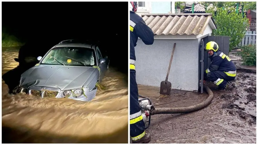 Ploile torențiale au provocat haos în țară: O persoană dispărută, gospodării afectate și arbori doborâți
