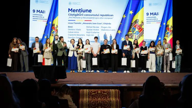 Cei mai buni elevi din țară, premiați la concursul „Prin Memorie și Recunoștință spre viitorul european”