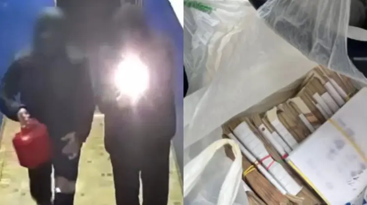 Caz șocant în Chișinău: Ușa unei pensionare, incendiată de doi tineri după un conflict cu fiul acesteia