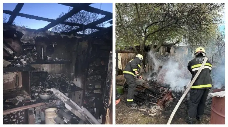 Incendiu la Parcani: un șopron a ars aproape complet, 10 găini salvate