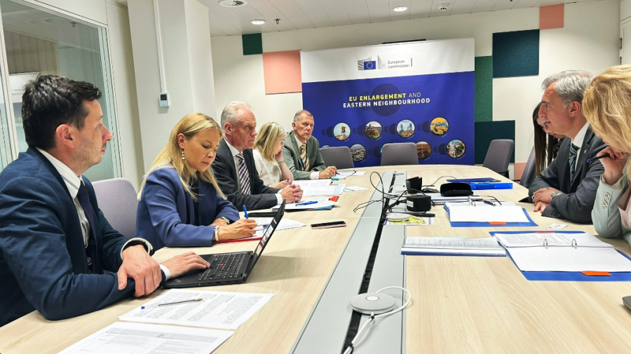 FOTO Eugeniu Osmochescu, la Bruxelles: negocieri-cheie pentru viitorul economic al Moldovei