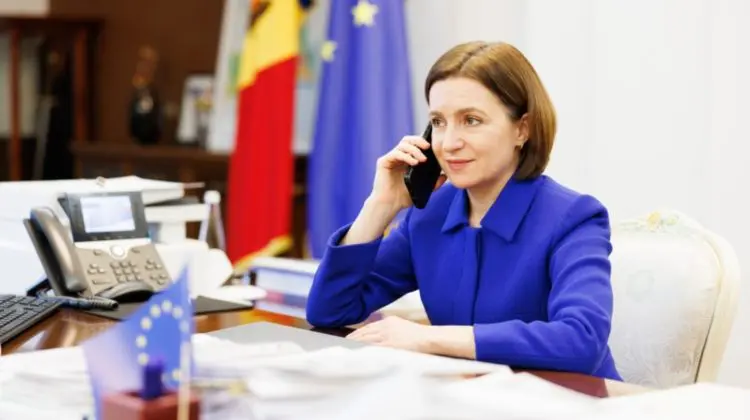 Maia Sandu a discutat la telefon cu liderii din Lituania, Danemarca și Bulgaria despre parcursul de aderare la UE