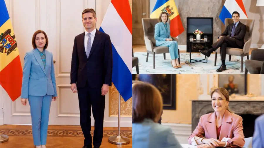 Maia Sandu, în vizită în Țările de Jos: A discutat cu oficiali despre aprofundarea parteneriatului bilateral