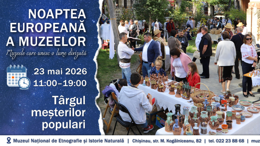 Muzeul de Etnografie găzduiește Târgul Meșterilor Populari de Ziua Muzeelor și Noaptea Europeană