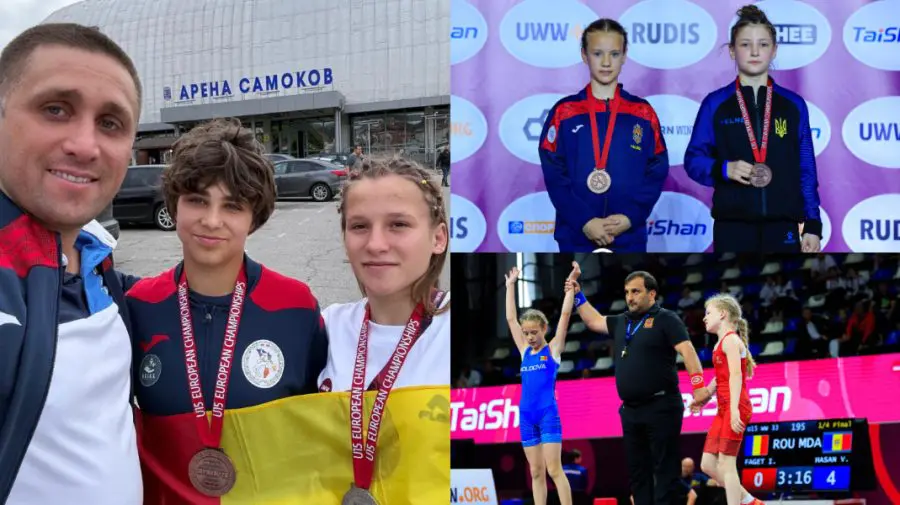 FOTO Republica Moldova a cucerit patru medalii la Campionatul European U-15 de lupte
