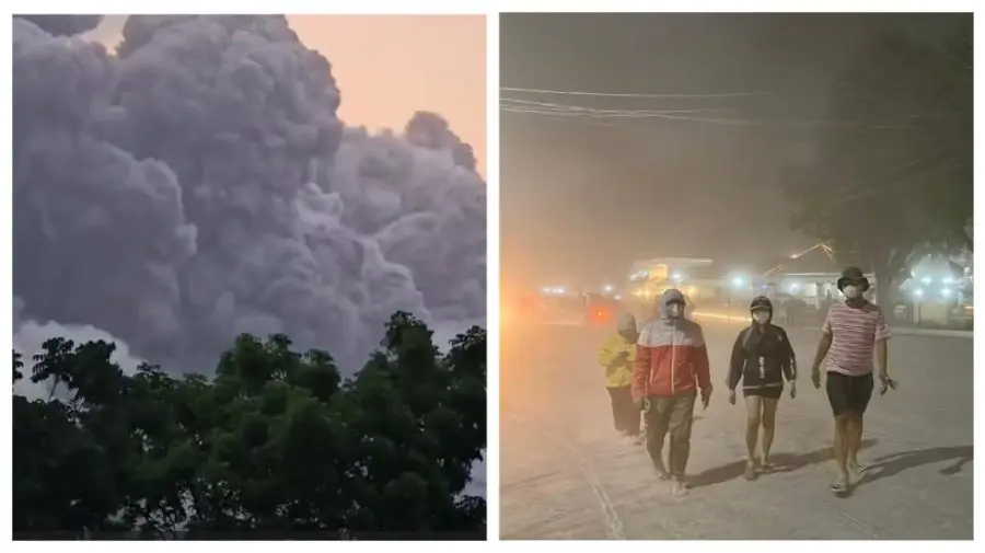 VIDEO Erupție spectaculoasă în Filipine: vulcanul Mayon a devenit activ. Zeci de sate, afectate