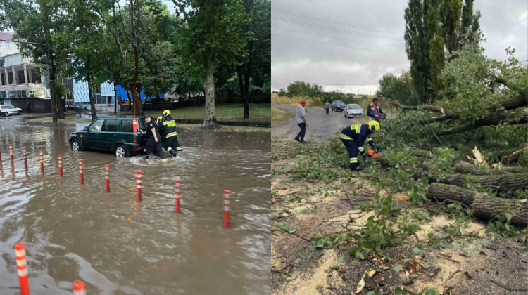 Ambulanță blocată în noroi și mai multe gospodării inundate! Consecințele ploilor de joi, 21 mai