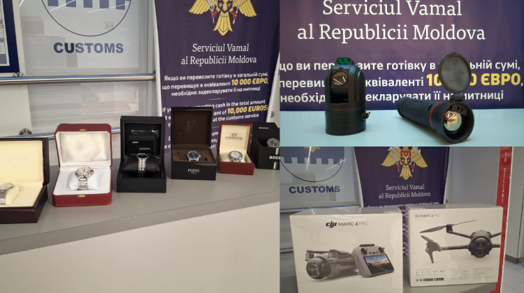 Drone și cameră cu termoviziune, descoperite în bagajele unor pasageri la Vama Aeroport Chișinău