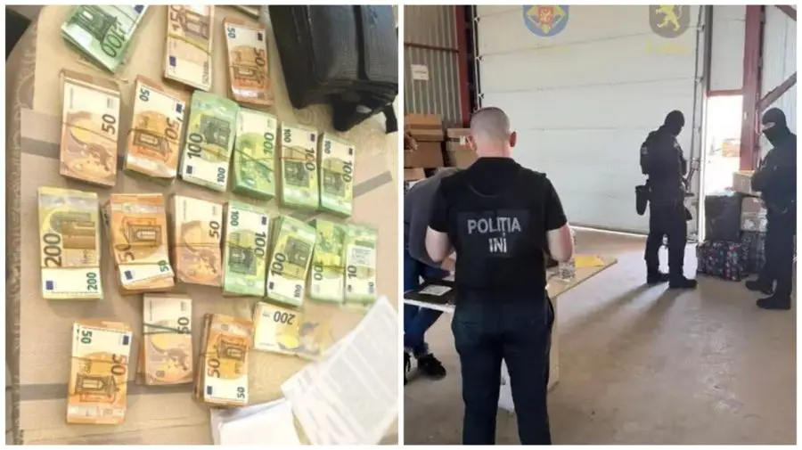 VIDEO Spălare de bani de 13 milioane de lei din evaziune fiscală: Oamenii legii au descins cu percheziții