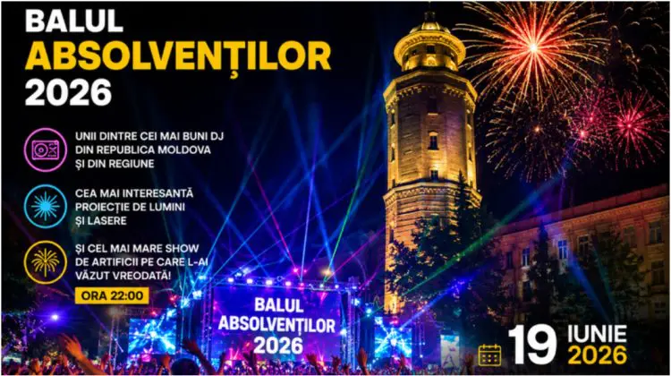 Absolvenții sunt invitați la o petrecere de amploare în centrul capitalei. Accesul la eveniment va fi gratuit