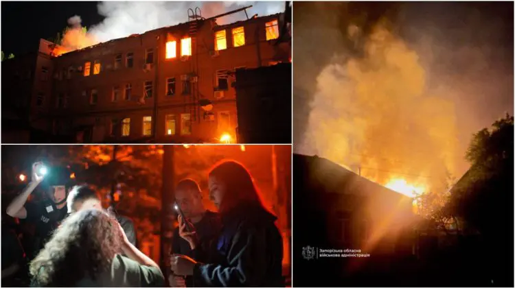 VIDEO Noi atacuri asupra Zaporojiei. Un mort și 14 răniți după bombardamentele rusești