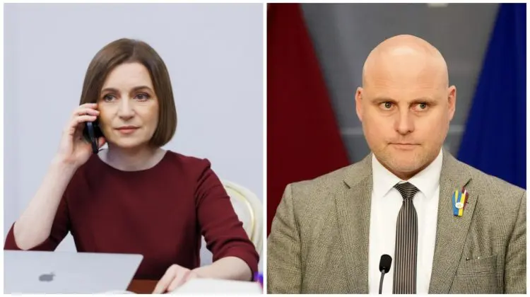 Maia Sandu, discuție telefonică cu premierul Letoniei privind relațiile bilaterale și integrarea europeană