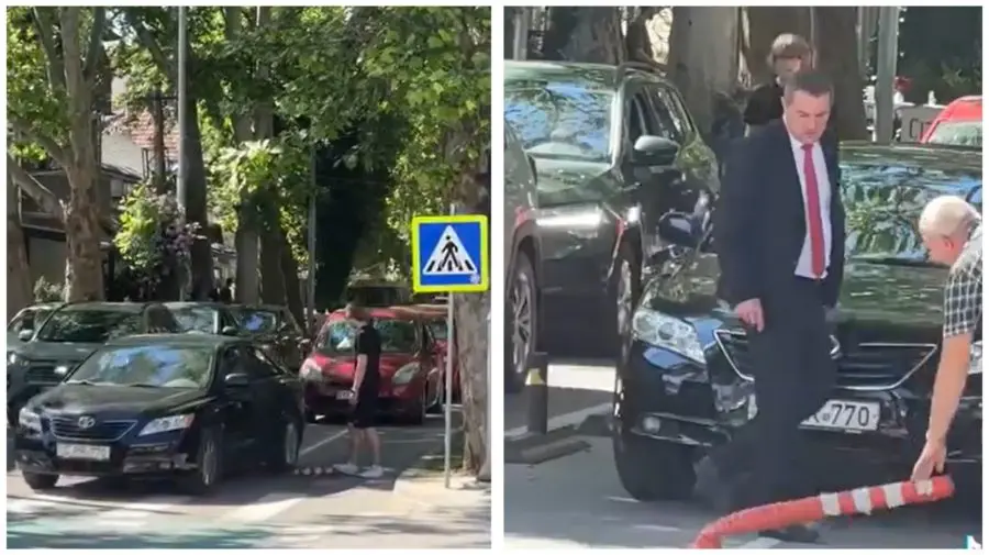 VIDEO Rectorul ASEM, surprins conducând pe o pistă pentru bicicliști din Chișinău. Cum comentează imaginile