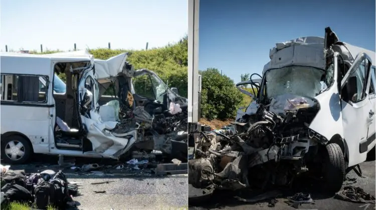 Microbuz înmatriculat în Republica Moldova, implicat într-un grav accident în Ungaria: Opt persoane au decedat