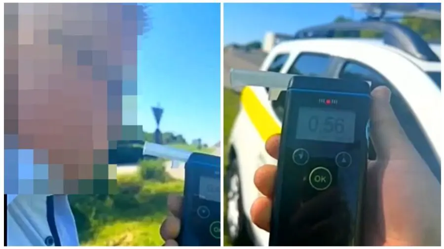 VIDEO Beat la volanul mașinii de serviciu! Funcționar din administrația publică locală, oprit după ce conducea haotic