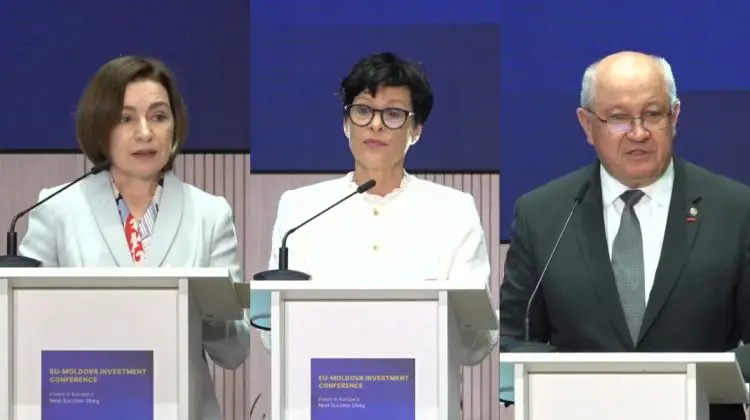 Chișinău găzduiește Conferința investițională Moldova–UE: Discursurile lui Sandu, Kos și Munteanu
