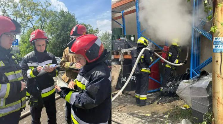 Incendiul de la Ciocana, izbucnit duminică dimineața, lichidat complet abia a doua zi