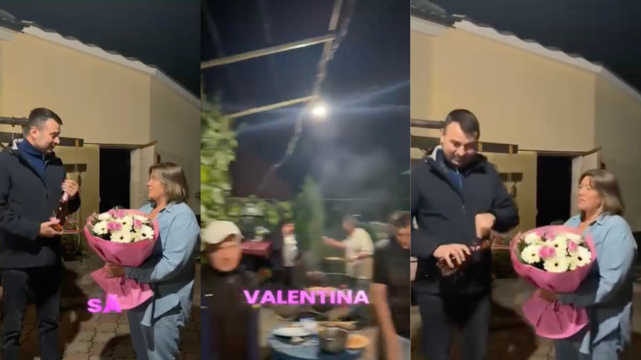 STOP CADRU „Democrația Acasă” a dat petrecere după victoria de la Ruseștii Noi? Flori, șampanie și frigărui