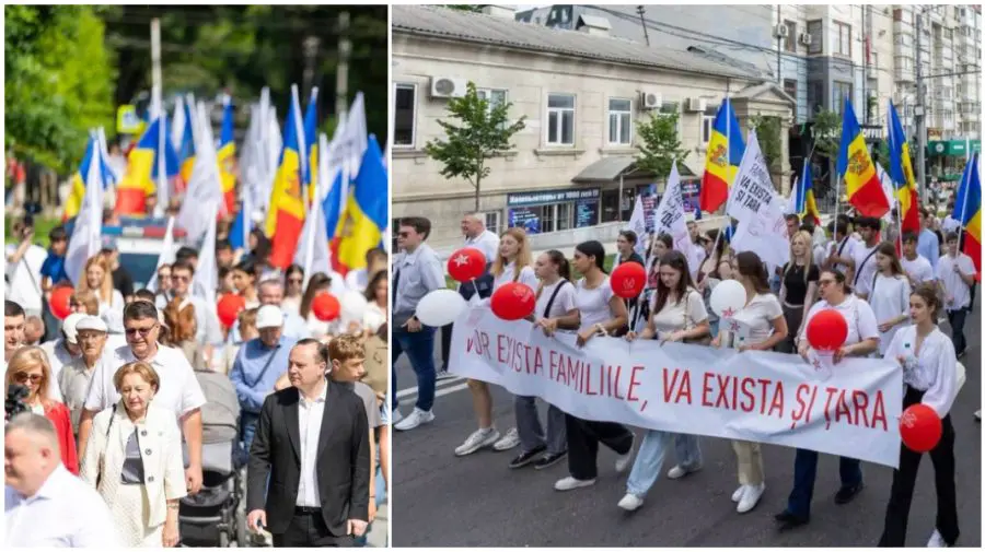 Socialiștii au organizat Marșul Familiei în capitală. Igor Dodon spune că au participat circa 3.500 de persoane