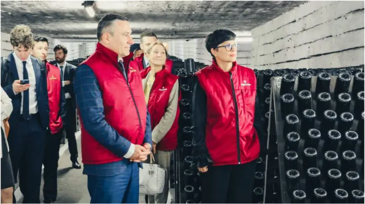 Marta Kos a discutat la Cricova despre potențialul de export al Moldovei. Vizita a avut loc la invitația Camerei de Comerț