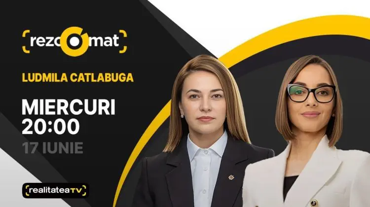 Ministra Agriculturii și Industriei Alimentare, Ludmila Catlabuga, este invitata emisiunii Rezoomat!