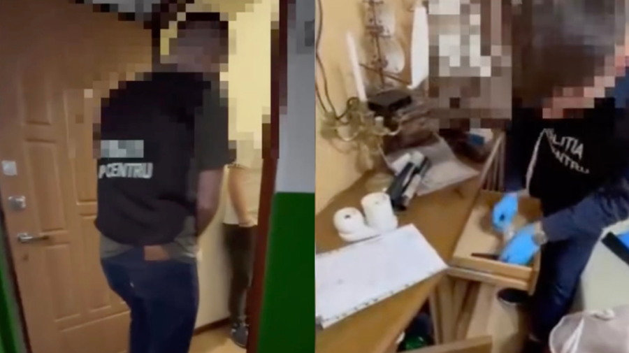 VIDEO Trei indivizi ar fi cumpărat telefoane, folosind identitate străină. Ce a găsit Poliția în timpul perchezițiilor