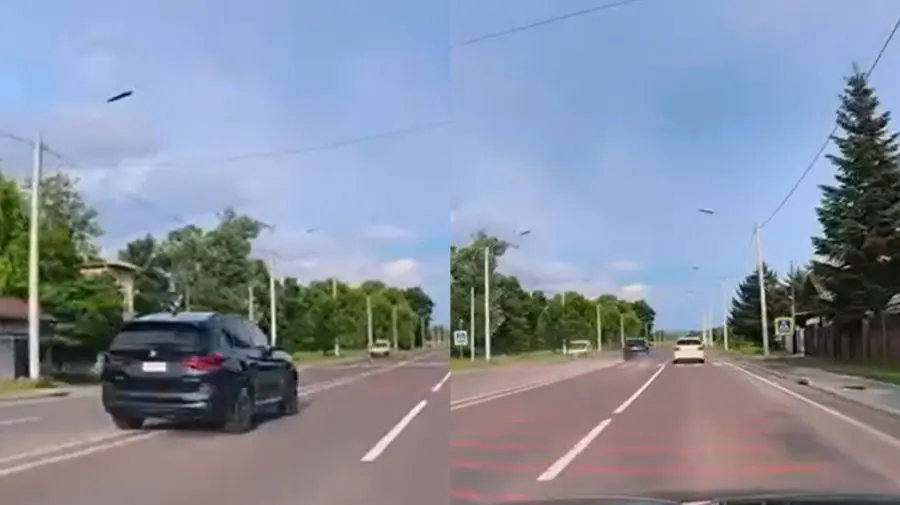 VIDEO Incident violent pe traseul R-1: Un șofer a fost surprins încălcând regulile de circulație