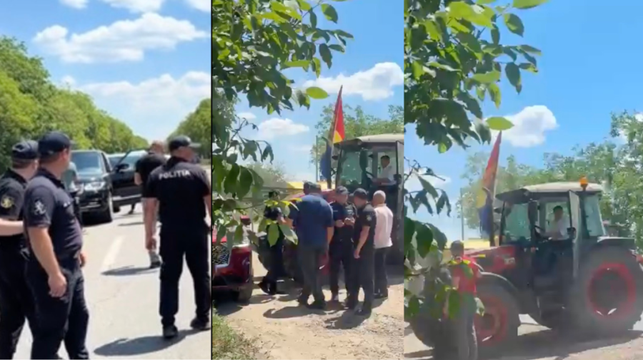 VIDEO Stefanco, acuzat că ar fi lovit un polițist cu roata tractorului: Să prezinte amprenta, colbul de pe ciubote