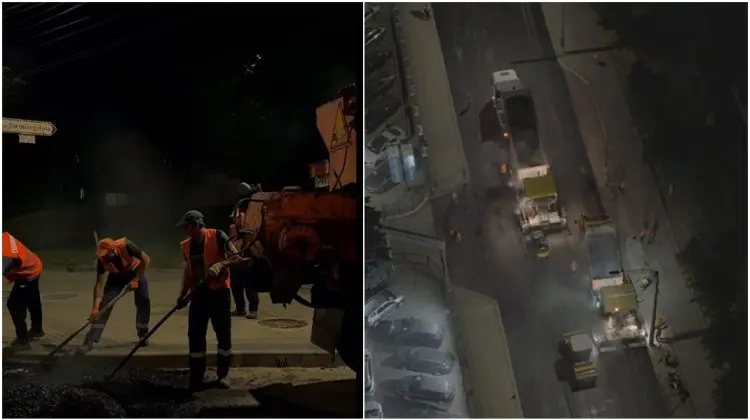 Strada Burebista, tot mai aproape de redeschiderea completă. Ultimul strat de asfalt a fost deja aplicat