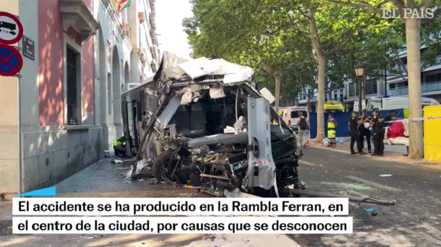 VIDEO Accident grav în Spania! Peste 40 de răniți, după ce un autocar cu muncitori sezonieri a intrat într-o clădire