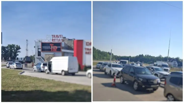 Aglomerație la vama Sculeni: Șoferii sunt îndemnați să aleagă alte puncte de trecere