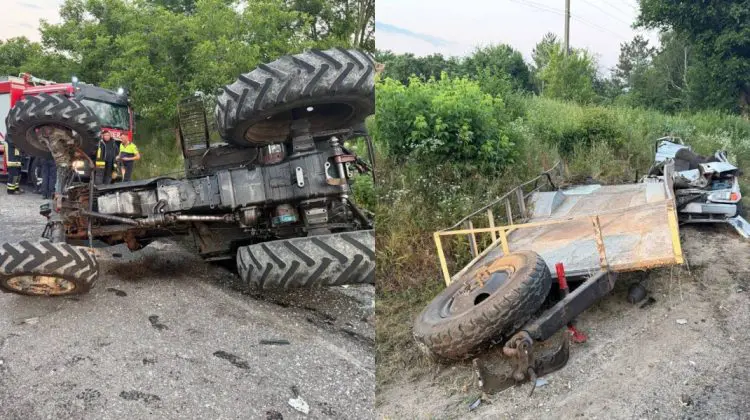 Accident fatal la Orhei! Un tânăr de 25 de ani, băut la volan, a tamponat un tractor
