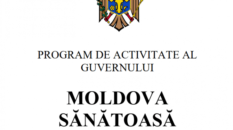 (DOC) Din „Moldova Bună”, în „Moldova Sănătoasă”. Igor Grosu a făcut public Programul de guvernare
