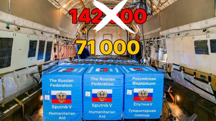 Lipsă de comunicare sau dezinformare? În Moldova au ajuns 71 de mii de doze Sputnik V, nu 142 de mii
