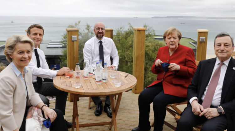 Summitul G7. Prima fotografie cu liderii UE la masă, după relaxarea restricțiilor în Europa