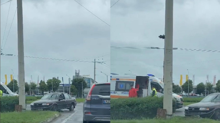 (VIDEO) Accident rutier în sectorul Rîșcani al Capitalei! Șoferi, evitați zona