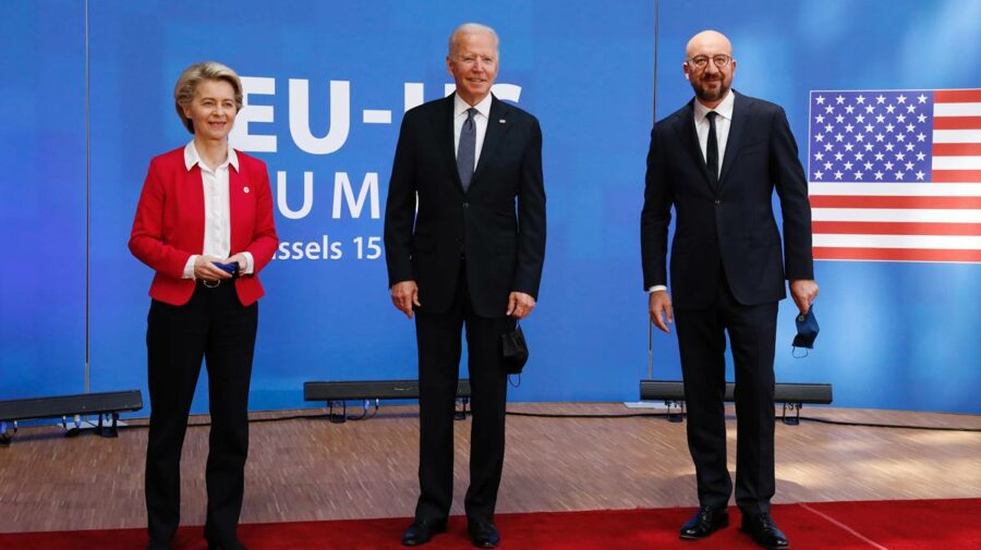 Acord major: Joe Biden și liderii UE au decis suspendarea tarifelor vamale de miliarde $ în disputa Airbus-Boeing