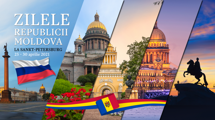 Ziua Drapelului Republicii Moldova, marcată la Sankt Petersburg. Urmează mai multe înfrățiri între orașe