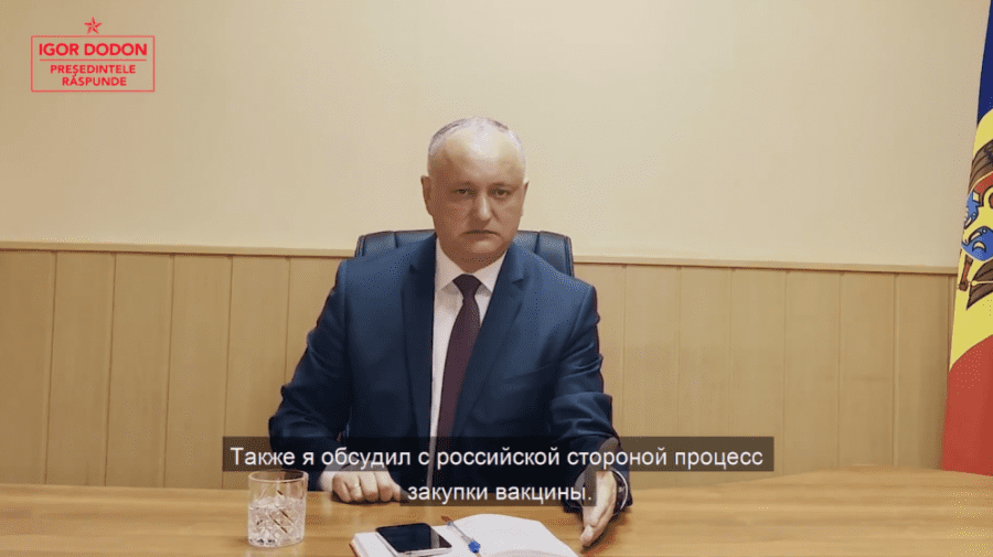 Din Ambasada Moldovei la Moscova Dodon anunță când va ajunge Sputnik V la Chișinău