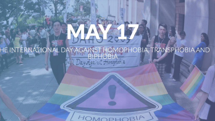 17 mai – Ziua internaţională de luptă împotriva homofobiei, transfobiei şi bifobiei