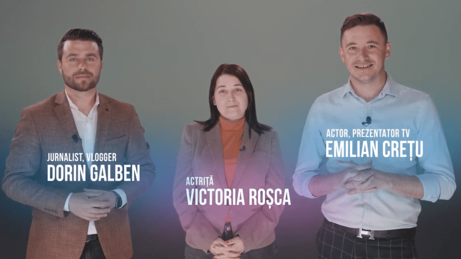 (VIDEO) Emilian Crețu, Victoria Roșca și Dorin Galben te îndeamnă să te înregistrezi prealabil la alegeri