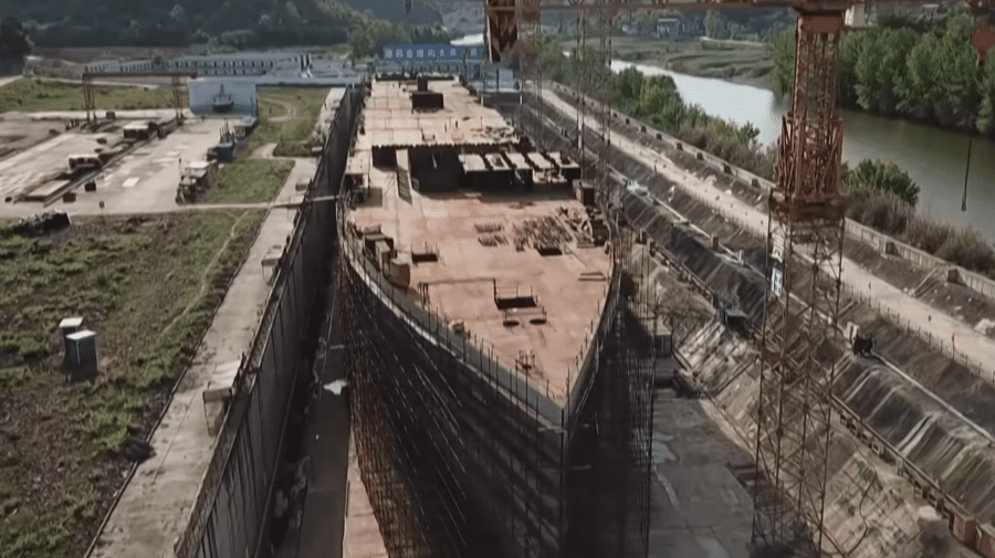 (FOTO, VIDEO) Chinezii pregătesc o replică exactă pentru TITANIC. Etapa la care se află construcția
