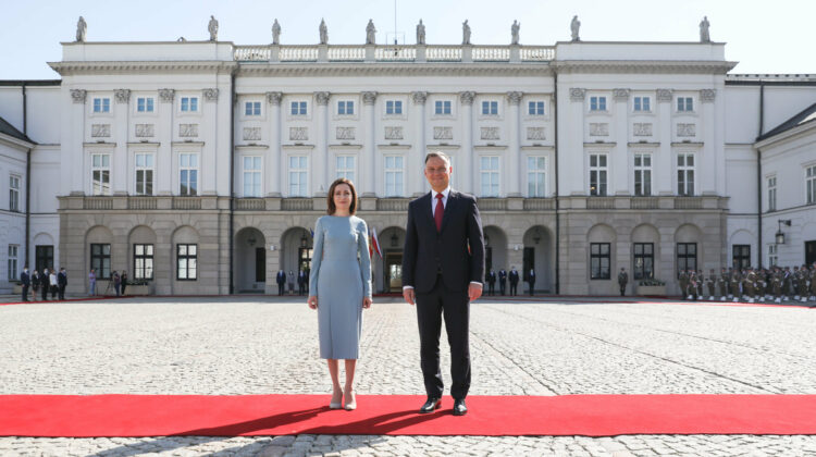 VIDEO Președintele Poloniei: Această vizită are o semnificație mare. Demult nu am avut președintele RM în țara noastră