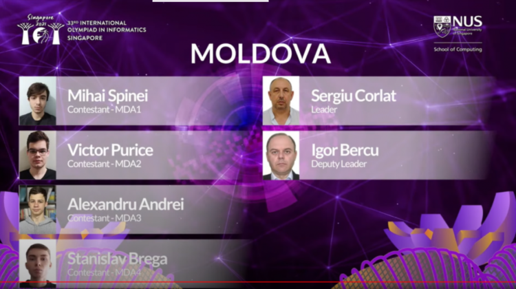 BRONZ pentru Republica Moldova la Olimpiada Internațională de Informatică. Cine a obținut medalia