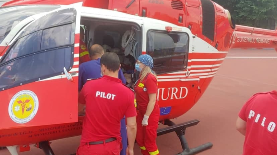 Intervenția aero – medicală SMURD: Bărbat din Ocnița, transportat la Chișinău